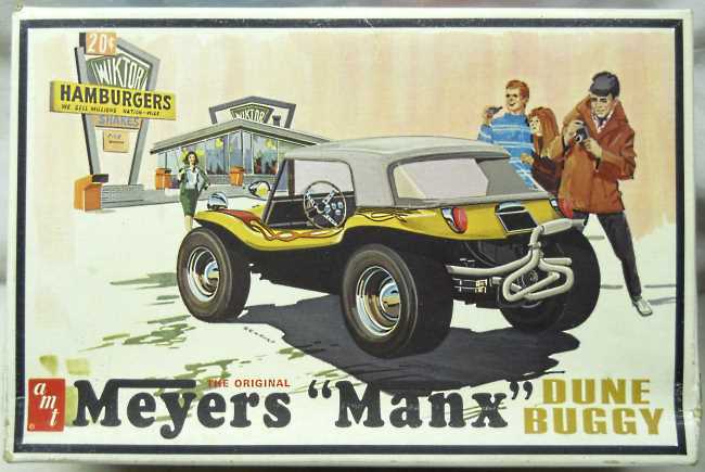 AMT 1/25 Meyers Manx Dune Buggy With Drive-In Diorama - And Original BF Myers Flyer With Photos, T299-200 plastic model kit